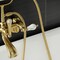 Kingston Brass AE53T7 7-Inch Adjustable Wall Mount Tub Faucet with Hand Shower, Brushed Brass AE53T7 - alternate 5